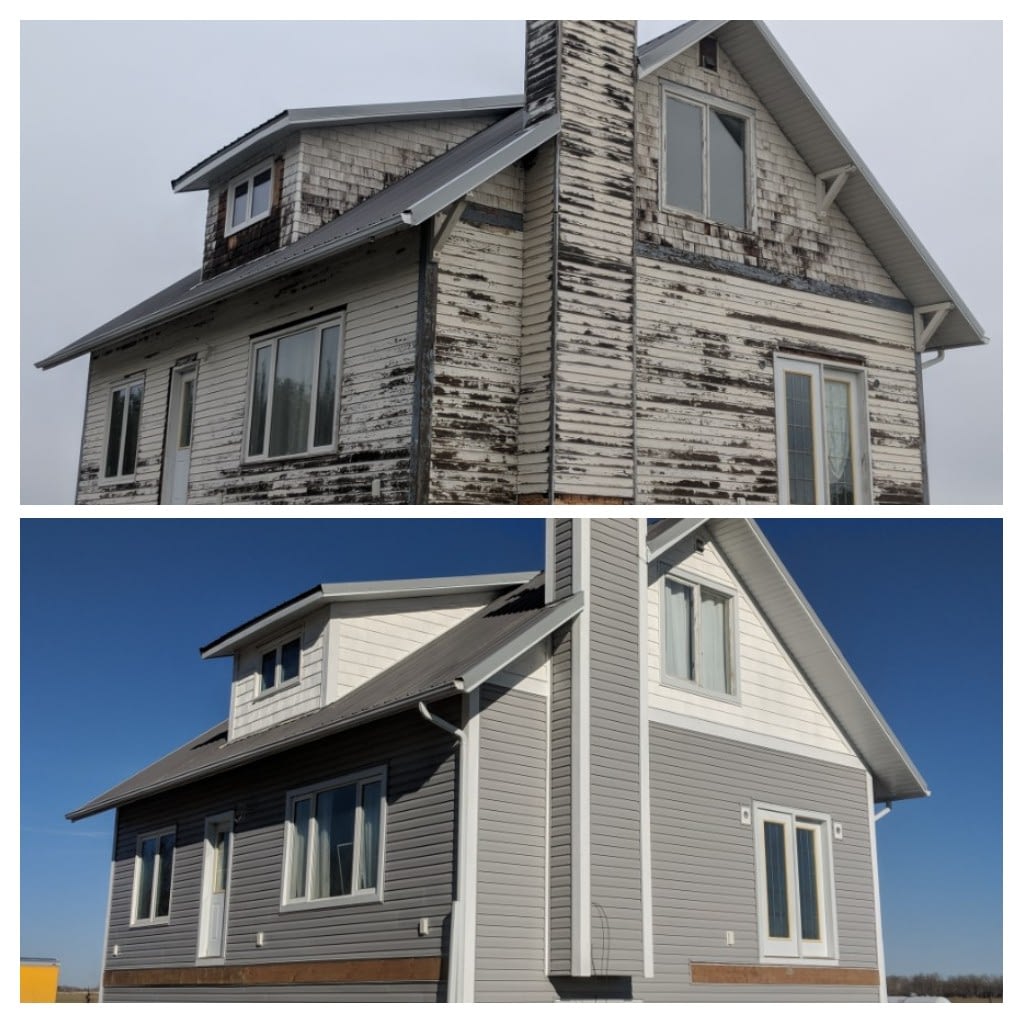 Old farm house renovation north of Airdrie